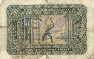 Svájc 1924. 50Fr T:III
Switzerland 1924. 50 Francs C:F