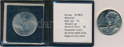 1981. 100Ft "FAO" T:PP Eredeti tokban, tanúsítvánnyal! + 1986. 100Ft "Fáy András"...