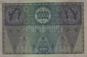 1912. 100K román körbélyegzővel + Osztrák-Magyar Bank 1918. 10.000K csak német nyelvű, vízszintes pi...