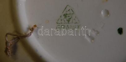 10db részben kézzel festett kerámia dísztányér kétféle méretben / 
Folklore wall plates, some of the...