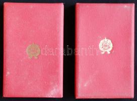 ~1970. "Közbiztonsági Érem" a rendőrség tagjai részére arany és ezüst fokozata, mindkettő ...