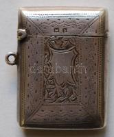 1907 Jelzett ezüst (Ag) gyufatartó dobozka John Thompson & Sons birminghami műhelyéből / 
Silver...