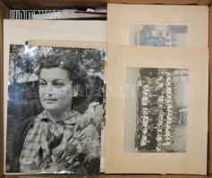 Egy doboz (40×30cm) fotó és negatív, egy darab diavágóval