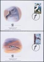 WWF: Albatross set on 4 FDC WWF: Albatrosz sor 4 db FDC-n