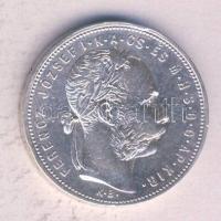 1881KB. 1Ft Ag "Középcímer" T:2/2-