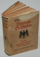 Richard Suchenwirth: Deutsche Geschichte. Von der germanischen Vorzeit bis zur Gegenwart. Leipzig, 1938, Georg Dollheimer. Kiadói egészvászon kötésben, védőborítóval (szakadt), fotókkal és színes térképmellékletekkel, helyenként pecsétfoltos /  With photos and maps, linen binding, used condition