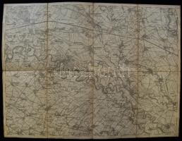 Cca 1885, 2 db katonai térkép a felvidékről: Zone 10 (Tót-Próna, Privigye), 13 (Wartberg, Tallós) 
M...
