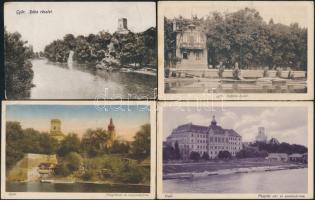 Győr 4 db képeslap a 1920-as évekből