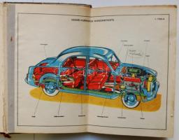 Ternai Zoltán: A gépkocsi. Bp., 1962, Műszaki Könyvkiadó. Szövegközti illusztrációkkal, 32db színes ...