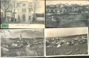 10 db régi képeslap külföldi zsinagógákról, köztük egy 1898-as / 10 pre-war postcards, synagogues