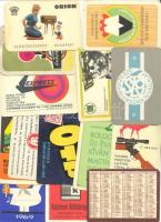 14db klf magyar kártyanaptár az 50-60-as évekből