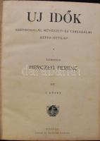Új Idők: Szépirodalmi, művészeti és társadalmi képes hetilap. Szerk. Herczeg Ferenc. 1917. fél évf. (XXIII.) egybekötve. Félvászon kötésben rengeteg illusztrációval és művészeti reprodukcióval