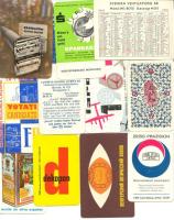 12db klf külföldi kártyanaptár a 60-as évekből