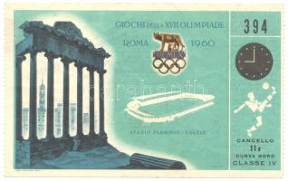 1960 Belépőjegy a római olimpiára