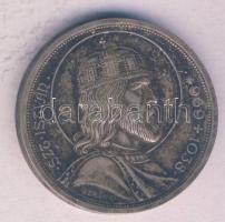 1938. 5P Ag "Szent István" T:2 patina