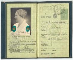 1937 Magyar Királysági fényképes útlevél szép állapotban