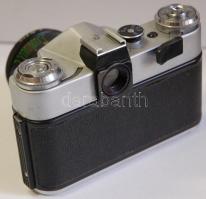 Zenit-E típusú fényképezőgép Helios 44-2 2/58mm objektívvel saját tokjában /
Zenit-E photo camera wi...