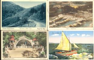 8 db régi városképes lap a történelmi Magyarország területéről