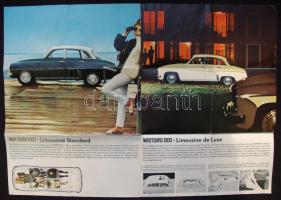 Wartburg 1000 típusú személygépkocsi prospektusa