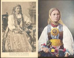 2 db régi folklór lap