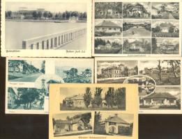 5 db régi, balatoni városképes lap, mind használatlan