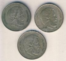 1947. 5Ft Ag "Kossuth" (3x) T:3