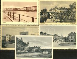 5 db régi városképes lap, kárpátaljai területekről