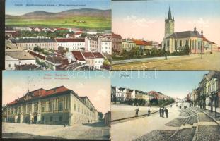 Eperjes - 4 db régi városképes lap