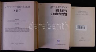 3db művészeti könyv: Kortársak a németalföldi festőművészetről, Művészettörténeti ABC, Kis könyv a m...