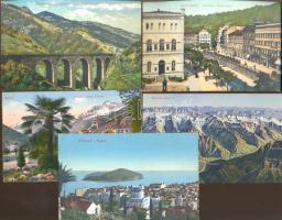 10 db régi, külföldi városképes lap