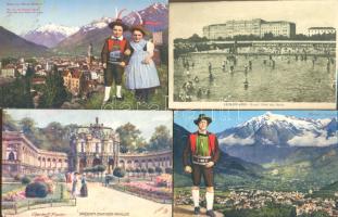 10 db régi, külföldi városképes lap