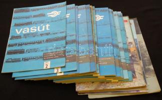 23db Vasút magazin a 70-es évekből + 2db egyéb vasutas magazin