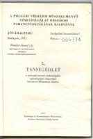Tansegédlet a műszaki mentőszolgálat részére, kiadja a Polgári védelem műszaki-mentő szakszolgálati ...