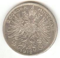 Ausztria 1912. 2K Ag T:2/2- Austria 1912. 2 Corona Ag C:XF/VF
