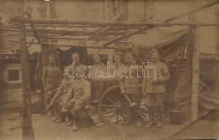 Military WWI, K.u.K. kitchen unit photo (EB)