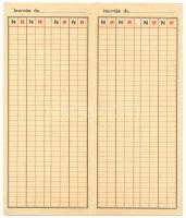 cca 1930 Régi "Casino de Monte-Carlo" fejléces tétlap / 
Vintage betting card from Monte C...