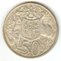 Ausztrália 1966. 50c Ag "II. Erzsébet" T:2- ph. Austrália 1966. 50 Cents Ag "Elizabeth II" C:VF edge error