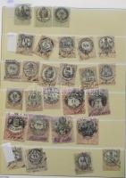 515 db klf okmánybélyeg 55 db egyoldalas 6 soros berakólapon, Leuchtturm borítóban