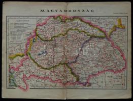 cca 1925 Szécsi Ferenc: Magyarország térkép 22x17 cm