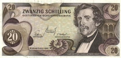 Ausztria 1967. 20Sch (2x) "K/M" + 1984. 100Sch T:II-,III Austria 1967. 20 Schilling (2x) "K/M" + 1984. 100 Schilling C:VF,F