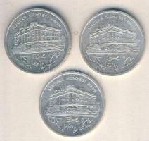 1992. 200Ft Ag "MNB" (3x) T:2