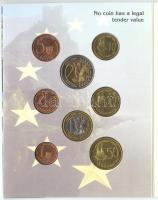 Szlovénia 2004. 1c,2c,5c,10c,20c,50c,1€,2€ próbaveretek, szettben, díszkiadásban T:BU Slovenia 2004. 1 Cent, 2 Cent, 5 Cent, 10 Cent, 20 Cent, 50 Cent, 1 Euro, 2 Euro commemorative Euro trial mint set in original folder C:BU