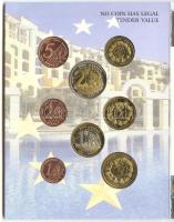 Málta 2004. 1c,2c,5c,10c,20c,50c,1&#8364;,2&#8364; próbaveretek, szettben, díszkiadásban T:BU Malta 2004. 1 Cent, 2 Cent, 5 Cent, 10 Cent, 20 Cent, 50 Cent, 1 Euro, 2 Euro commemorative Euro trial mint set in original folder C:BU