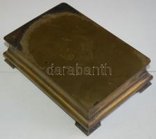 1942, réz cigarettás doboz, 6×15×21 cm