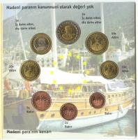 Törökország 2004. 1c,2c,5c,10c,20c,50c,1,2 próbaveretek, szettben, díszkiadásban T:BU
Turkey 2004....