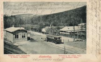 Budapest II. Hűvösvölgy, villamos végállomás, Balázs vendéglő (small tear)