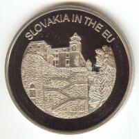 Máltai Lovagrend 2004. 100L &quot;Szlovákia az EU-ban&quot; T:PP tanúsítvánnyal Sovereign Order of Malta 2004. 100 Liras &quot;Szlovákia in the EU&quot; C:PP