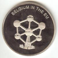 Máltai Lovagrend 2004. 100L "Belgium az EU-ban" T:PP tanúsítvánnyal Sovereign Order of Malta 2004. 100 Liras "Belgium in the EU" C:PP