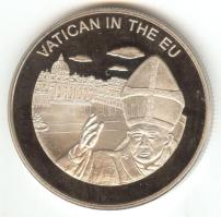 Máltai Lovagrend 2004. 100L "Vatikán az EU-ban" T:PP tanúsítvánnyal Sovereign Order of Malta 2004. 100 Liras "Vatican in the EU" C:PP