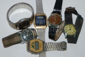 CCa 1950-1980 óratétel 10 db köztük: Cornavin, Junghans, Lucerne, néhány  működik